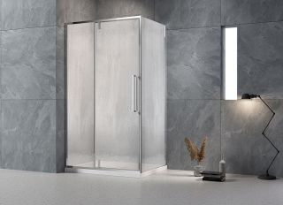 Душевой уголок Veconi Rovigo RV-034R, 1100х1000х1950, хром, стекло дождь